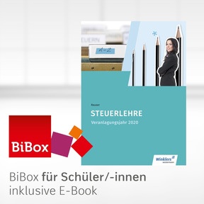 Produktabbildung zu Steuerlehre - BiBox - Das digitale Unterrichtssystem Veranlagung 2020 - Einzellizenz für Schüler/-innen (4 Schuljahre) - 47. Auflage 2020