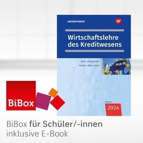 Produktabbildung zu Wirtschaftslehre des Kreditwesens - BiBox - Das digitale Unterrichtssystem - Einzellizenz für Schüler/-innen (4 Schuljahre) - 6. Auflage 2024