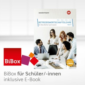 Produktabbildung zu Betriebswirtschaftslehre für Berufliche Gymnasien - BiBox - Das digitale Unterrichtssystem Band 2 - Einzellizenz für Schüler/-innen (4 Schuljahre) - 7. Auflage 2020