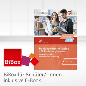 Produktabbildung zu Betriebswirtschaftslehre mit Rechnungswesen - Ausgabe für Fach- und Berufsoberschulen in Bayern - BiBox - Das digitale Unterrichtssystem 11 / 12 - Einzellizenz für Schüler/-innen (4 Schuljahre) - 2. Auflage 2021