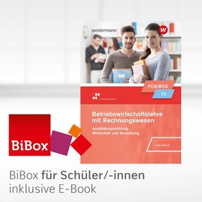 Produktabbildung zu Betriebswirtschaftslehre mit Rechnungswesen - Ausgabe für Fach- und Berufsoberschulen in Bayern - BiBox - Das digitale Unterrichtssystem 13 - Einzellizenz für Schüler/-innen (4 Schuljahre) - 2. Auflage 2023