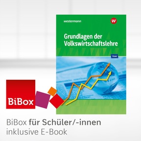 Produktabbildung zu Grundlagen der Volkswirtschaftslehre - BiBox - Das digitale Unterrichtssystem - Einzellizenz für Schüler/-innen (4 Schuljahre) - 34. Auflage 2024