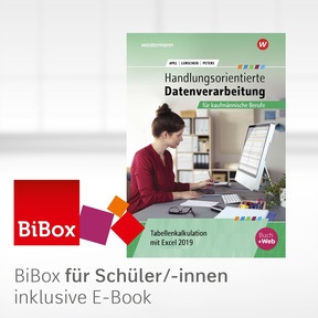 Produktabbildung zu Handlungsorientierte Tabellenkalkulation für kaufmännische Berufe - BiBox - Das digitale Unterrichtssystem - Einzellizenz für Schüler/-innen (4 Schuljahre) - 1. Auflage 2020
