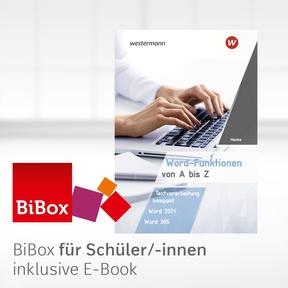 Produktabbildung zu Word-Funktionen von A-Z - BiBox - Das digitale Unterrichtssystem - Einzellizenz für Schüler/-innen (4 Schuljahre) - 1. Auflage 2023