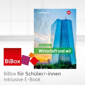 Produktabbildung zu Wirtschaft und WIR - BiBox - Das digitale Unterrichtssystem - Einzellizenz für Schüler/-innen (4 Schuljahre) - 18. Auflage 2024