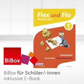 Produktabbildung zu Flex und Flo - Ausgabe 2014 - BiBox - Das digitale Unterrichtssystem Themenheft Geometrie 1 Verbrauchsmaterial - Einzellizenz für Schüler/-innen (1 Schuljahr)