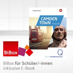 Produktabbildung zu Camden Town Oberstufe - Ausgabe 2023 für die Sekundarstufe II in Bayern - BiBox - Das digitale Unterrichtssystem Qualifikationsphase - Einzellizenz für Schüler/-innen (1 Schuljahr)