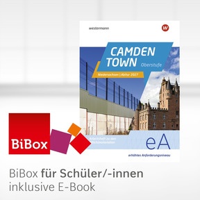 Produktabbildung zu Camden Town Oberstufe - Ausgabe für die Sekundarstufe II - Digitales Arbeitsheft Abitur Niedersachsen 2027 eA - Einzellizenz für Schüler/-innen (1 Schuljahr)