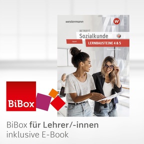 Produktabbildung zu Betrifft Sozialkunde / Wirtschaftslehre - Ausgabe für Rheinland-Pfalz - BiBox - Das digitale Unterrichtssystem Lernbausteine 4 und 5 - Einzellizenz für Lehrer/-innen (Dauerlizenz) - 6. Auflage 2026