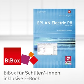 Produktabbildung zu EPLAN electric P8 - Version 2 - BiBox - Das digitale Unterrichtssystem - Einzellizenz für Schüler/-innen (1 Jahr) - 4. Auflage 2024