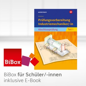 Produktabbildung zu Prüfungsvorbereitung Industriemechaniker/-in - BiBox - Das digitale Unterrichtssystem Abschlussprüfung Teil 1 - Einzellizenz für Schüler/-innen (1 Schuljahr) - 5. Auflage 2024