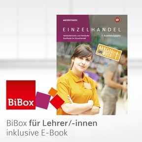 Produktabbildung zu Einzelhandel - BiBox - Das digitale Unterrichtssystem 1. Ausbildungsjahr Einzelhandel Arbeitsbuch - Kollegiumslizenz für Lehrer/-innen (Dauerlizenz) - 5. Auflage 2025