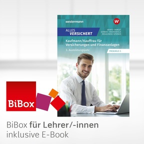 Produktabbildung zu Alles versichert - Kaufmann/Kauffrau für Versicherungen und Finanzanlagen - BiBox - Das digitale Unterrichtssystem 3. Ausbildungsjahr - Einzellizenz für Lehrer/-innen (Dauerlizenz) - 2. Auflage 2026