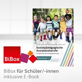 Produktabbildung zu Sozialpädagogische Assistenzberufe in Krippe, Kita und Schulkindbetreuung - BiBox - Das digitale Unterrichtssystem Arbeitsheft 2 - Einzellizenz für Schüler/-innen (1 Jahr) - 1. Auflage 2025