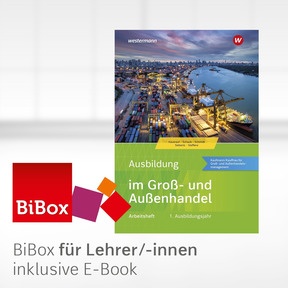 Produktabbildung zu Ausbildung im Groß- und Außenhandel - BiBox - Das digitale Unterrichtssystem 1. Ausbildungsjahr - Kaufmann/Kauffrau für Groß- und Außenhandelsmanagement Arbeitsheft - Einzellizenz für Lehrer/-innen (Dauerlizenz) - 7. Auflage 2026