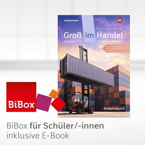Produktabbildung zu Groß im Handel - KMK-Ausgabe - BiBox - Das digitale Unterrichtssystem 1. Ausbildungsjahr Lernfelder 1 bis 4 - Kaufmann/Kauffrau für Groß- und Außenhandelsmanagement Arbeitsbuch 1 - Klassensatz PrintPlus (1 Schuljahr) - 5. Auflage 2025