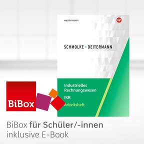 Produktabbildung zu Industrielles Rechnungswesen - IKR - BiBox - Das digitale Unterrichtssystem Arbeitsheft - Einzellizenz für Schüler/-innen (4 Schuljahre) - 54. Auflage 2026