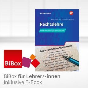 Produktabbildung zu Rechtslehre für Sozialversicherungsfachangestellte - BiBox - Das digitale Unterrichtssystem - Einzellizenz für Lehrer/-innen (Dauerlizenz) - 1. Auflage 2026