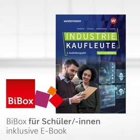 Produktabbildung zu Industriekaufleute - Ausgabe nach Ausbildungsjahren und Lernfeldern - BiBox - Das digitale Unterrichtssystem nach Lernfeldern 3. Ausbildungsjahr Schülerband - Einzellizenz für Schüler/-innen (1 Jahr) - 1. Auflage 2025