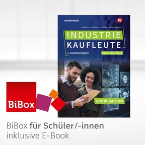 Produktabbildung zu Industriekaufleute - Ausgabe nach Ausbildungsjahren und Lernfeldern - BiBox - Das digitale Unterrichtssystem nach Lernfeldern 3. Ausbildungsjahr Lernsituationen - Klassenlizenz Premium (1 Schuljahr) - 1. Auflage 2025