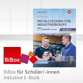 Produktabbildung zu Metalltechnik für Industrieberufe - Fachbuch Grundstufe - Metall SMART Lernen - BiBox - Das digitale Unterrichtssystem - Einzellizenz für Schüler/-innen (1 Jahr) - 1. Auflage 2025