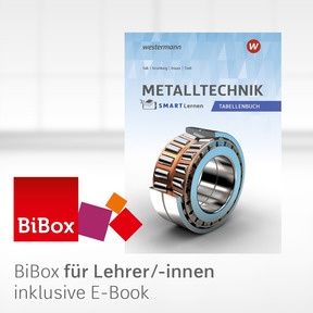 Produktabbildung zu Metalltechnik - Tabellenbuch - Metall SMART Lernen - BiBox - Das digitale Unterrichtssystem - Kollegiumslizenz für Lehrer/-innen (1 Schuljahr) - 1. Auflage 2025