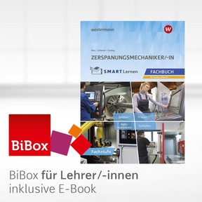 Produktabbildung zu Zerspanungsmechaniker/-in Fachbuch Fachstufe - BiBox - Das digitale Unterrichtssystem - Einzellizenz für Lehrer/-innen (Dauerlizenz) - 1. Auflage 2026