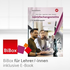 Produktabbildung zu Justizfachangestellte - BiBox - Das digitale Unterrichtssystem 2. Ausbildungsjahr - Einzellizenz für Lehrer/-innen (Dauerlizenz) - 1. Auflage 2026