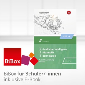 Produktabbildung zu Künstliche Intelligenz, Informatik, Technologie - Ausgabe FOS/BOS Bayern - BiBox – Das digitale Unterrichtssystem 11 - Einzellizenz für Schüler/-innen (4 Schuljahre) - 1. Auflage 2026