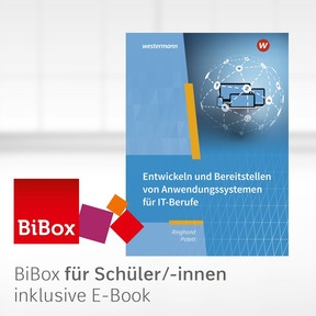 Produktabbildung zu IT-Berufe - BiBox - Das digitale Unterrichtssystem Entwickeln und Bereitstellen von Anwendungssystemen - Klassensatz PrintPlus (1 Schuljahr) - 5. Auflage 2025