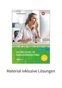 Produktabbildung zu Ausbildung im Dialogmarketing - Band 1 - Material inklusive Lösungen Download - 8. Auflage 2026