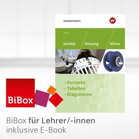 Produktabbildung zu Sanitär-, Heizungs- und Klimatechnik - BiBox - Das digitale Unterrichtssystem Formelsammlung - Einzellizenz für Lehrer/-innen (Dauerlizenz) - 9. Auflage 2025