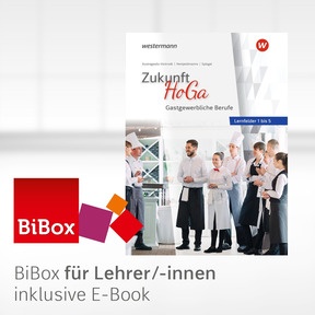 Produktabbildung zu Zukunft HoGa - BiBox – Das digitale Unterrichtssystem Lernfelder 1 bis 5 - Kollegiumslizenz für Lehrer/-innen (1 Schuljahr) - 1. Auflage 2026
