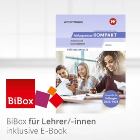 Produktabbildung zu Prüfungsvorbereitung Prüfungswissen KOMPAKT - Medizinische Fachangestellte - BiBox - Das digitale Unterrichtssystem - Einzellizenz für Lehrer/-innen (Dauerlizenz) - 5. Auflage 2023