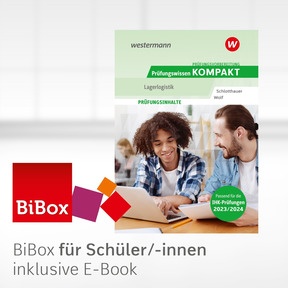 Produktabbildung zu Prüfungsvorbereitung Prüfungswissen KOMPAKT - Fachkraft für Lagerlogistik - BiBox - Das digitale Unterrichtssystem - Einzellizenz für Schüler/-innen (1 Jahr) - 9. Auflage 2023
