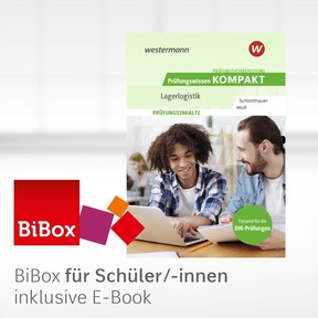 Produktabbildung zu Prüfungsvorbereitung Prüfungswissen KOMPAKT - Fachkraft für Lagerlogistik - BiBox - Das digitale Unterrichtssystem - Klassensatz PrintPlus (1 Schuljahr) - 11. Auflage 2025