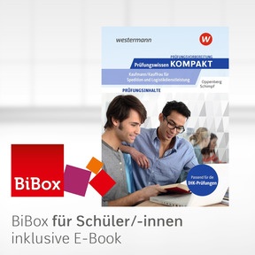 Produktabbildung zu Prüfungsvorbereitung Prüfungswissen KOMPAKT - Kaufmann/Kauffrau für Spedition und Logistikdienstleistung - BiBox - Das digitale Unterrichtssystem - Klassensatz PrintPlus (1 Schuljahr) - 9. Auflage 2026