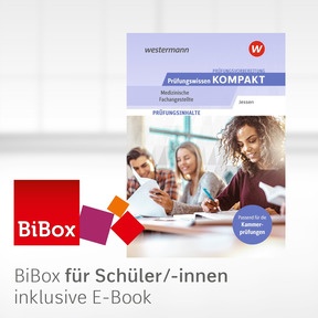 Produktabbildung zu Prüfungsvorbereitung Prüfungswissen KOMPAKT - Medizinische Fachangestellte - BiBox - Das digitale Unterrichtssystem - Klassensatz PrintPlus (1 Schuljahr) - 8. Auflage 2026