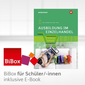 Produktabbildung zu Ausbildung im Einzelhandel - BiBox - Das digitale Unterrichtssystem 3 - Jahreslizenz - 10. Auflage 2022