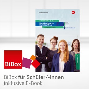 Produktabbildung zu GUT BERATEN in der Bank - BiBox - Das digitale Unterrichtssystem Lernsituationen 1. Ausbildungsjahr - Einzellizenz für Schüler/-innen (1 Schuljahr) - 3. Auflage 2024