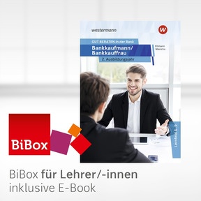 Produktabbildung zu GUT BERATEN in der Bank - BiBox - Das digitale Unterrichtssystem 2. Ausbildungsjahr - Kollegiumslizenz für Lehrer/-innen (Dauerlizenz) - 2. Auflage 2023