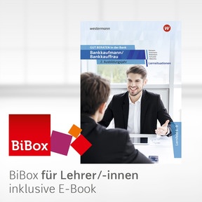 Produktabbildung zu GUT BERATEN in der Bank - BiBox - Das digitale Unterrichtssystem Lernsituationen 2. Ausbildungsjahr - Kollegiumslizenz für Lehrer/-innen (Dauerlizenz) - 2. Auflage 2023