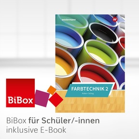 Produktabbildung zu Farbtechnik - BiBox - Das digitale Unterrichtssystem Band 2 - Klassensatz PrintPlus (1 Schuljahr) - 6. Auflage 2024