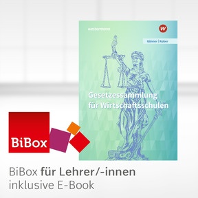 Produktabbildung zu Gesetzessammlung für Wirtschaftsschulen - BiBox - Das digitale Unterrichtssystem - Einzellizenz für Lehrer/-innen (Dauerlizenz) - 62. Auflage 2026