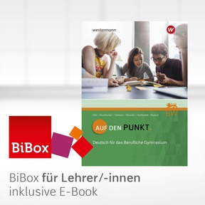 Produktabbildung zu Auf den Punkt-Deutsch für Berufliche Gymnasien in Baden-Württemberg - BiBox - Das digitale Unterrichtssystem - Einzellizenz für Lehrer/-innen (Dauerlizenz) - 2. Auflage 2026