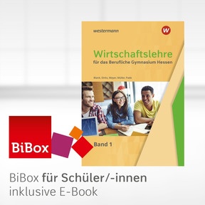 Produktabbildung zu Wirtschaftslehre für das Berufliche Gymnasium in Hessen - BiBox - Das digitale Unterrichtssystem 1 - Einzellizenz für Schüler/-innen (1 Jahr) - 3. Auflage 2025