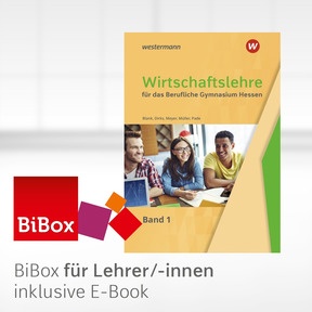 Produktabbildung zu Wirtschaftslehre für das Berufliche Gymnasium in Hessen - BiBox - Das digitale Unterrichtssystem 1 - Kollegiumslizenz für Lehrer/-innen (1 Schuljahr) - 3. Auflage 2025