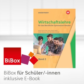 Produktabbildung zu Wirtschaftslehre für das Berufliche Gymnasium in Hessen - BiBox - Das digitale Unterrichtssystem 2 - Einzellizenz für Schüler/-innen (4 Schuljahre) - 3. Auflage 2026