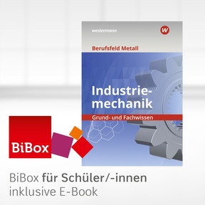 Produktabbildung zu Berufsfeld Metall - Industriemechanik - BiBox - Das digitale Unterrichtssystem - Einzellizenz für Schüler/-innen (4 Schuljahre) - 11. Auflage 2023