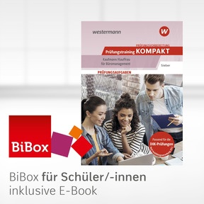 Produktabbildung zu Prüfungsvorbereitung Prüfungstraining KOMPAKT - Kaufmann/Kauffrau für Büromanagement - BiBox – Das digitale Unterrichtssystem - Klassensatz PrintPlus (1 Schuljahr) - 4. Auflage 2025